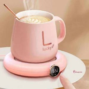 컵워머 히팅컵 텀블러 머그 USB 핑크 인덕션 사무실 학교fgh941