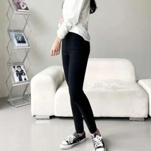 밴딩 인기 여성 스판 스키니 감성 팬츠 1P 슬림 편한