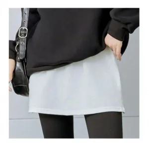 페이크 허리밴딩 추천 레이어드 티 꾸안꾸 스커트 랩