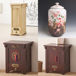 예다움 쌀통 쌀독 쌀 뒤주 보관통 항아리 20kg 10kg 라이스키퍼 오동나무 황토 원목 뚜껑 쌀단지 도자기