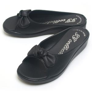 (추천) 리본소프트 블랙 예쁜 리본 여성 슬리퍼 쿠션 사무실슬리퍼 사무실실내화 거실실내화 학교 학생