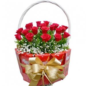 [젠틀맨플라워] 장미20송이[빼빼로세트상품] [3a1683] [꽃바구니/결혼기념일/크리스마스/프로포즈]