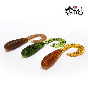 트리플 그럽 50개입 벌크/글럽/쏘가리웜/지그헤드