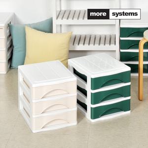 모아시스템즈 포키 미니 3단 플라스틱 서랍장 수납장 서류정리함