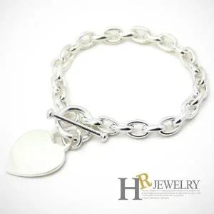 [호림쥬얼리]실버92.5정품)순은)핫아이템(HR)실버 명품 하트 팔찌