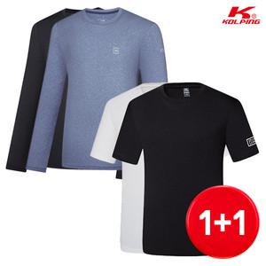 콜핑 일상 등산 냉감/이너/운동복/반팔/긴팔 티셔츠 2장 세트 모음