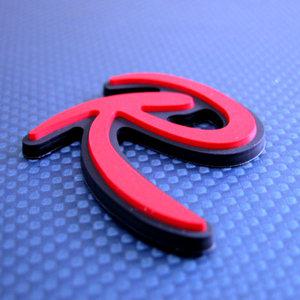 카로스 R로고(스포티지R/쏘렌토R/카니발R) 루버(RUBBER) 엠블렘 레드블랙 1P(소형/대형) R엠블렘 4WD출시