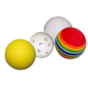 연습용 골프공 스폰지볼 플라스틱 구멍 실내 어프로치 골프 연습 용품 스윙연습기 퍼팅 무지개볼 연습공