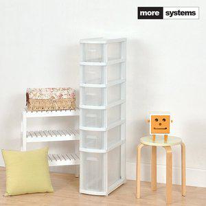 [모아시스템즈] 로망스 6단 서랍장 슬림 틈새 주방 플라스틱 수납장 정리함