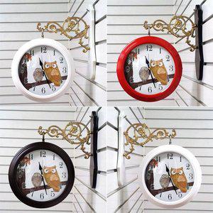 [골든벨][빠른배송]무소음 부엉이 주석 양면 벽시계 인테리어 포인트시계 제조한국[3종]