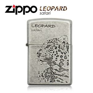 정품 ZIPPO지포라이터 레오파드 사파리 실버/LEOPARD