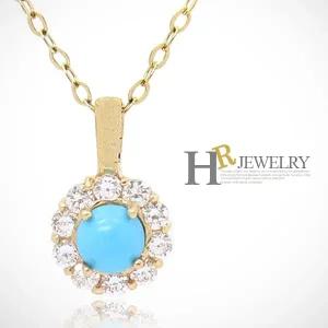 [호림쥬얼리]14K정품)히트(HR)(12월탄생석)14K 터키석 목걸이