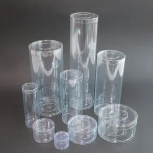 PVC 투명 원통 케이스 베이비돌 인형 피규어 보관함 박스 상자