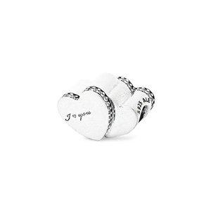 [판도라] 투 하트 실버 참 796560CZ