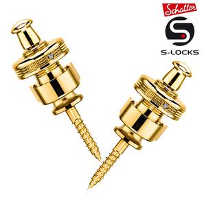 Schaller 쉘러 S-LOCK GO 골드 기타 스트랩락 스트랩핀