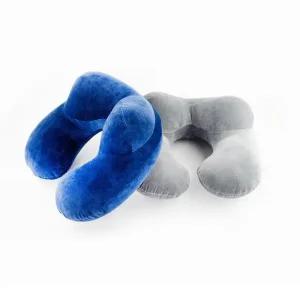 더블 에어 목베개 목쿠션 여행용 차량용 베개 쿠션 기내용 해외 여행 용품 자동차 목받침 휴대용