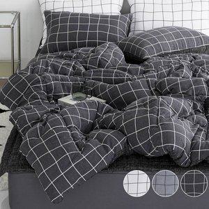 [바숨]모던 차렵이불+침대패드+베개커버 침구세트 슈퍼싱글 SS