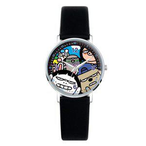 [호조][HOZO] 호조 캐릭터 손목시계 HZ-19FAMILY-SVBK