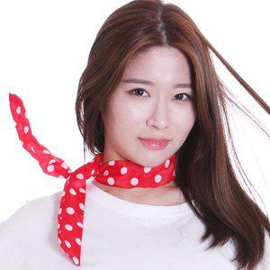 [파티공구]멀티패션스카프(땡땡이레드) 멀티 패션 스카프 땡땡이 레드 날으는 복고 토끼 단체