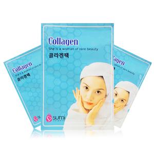 수미 일회용 마사지 팩 콜라겐팩 10ml x 20개 미용 마스크 얼굴 사우나 목욕탕
