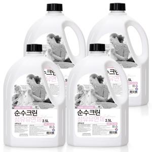 [KG커머스] 순수크린 섬유유연제 2.5L X 4개 /세제섬유유연제