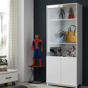 고광택 수납겸용 / 샤이니 LPM 콤비 800 유리 장식장 거실 진열장