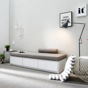 나무뜰 코젯 패브릭 3인 서랍형 벤치 수납 소파 SRS006C