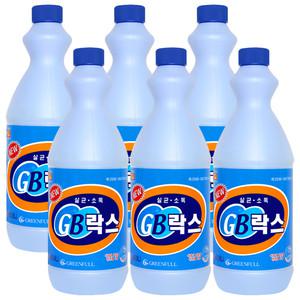 락스 2kg x 6개 지비락스 살균 소독 세정제 곰팡이세정제 펑크린 화장실청소