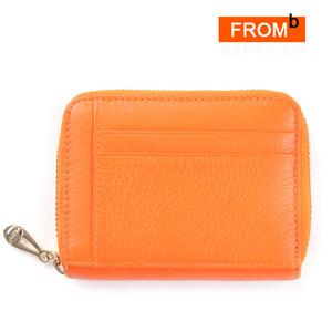 프롬비 천연소가죽 여성지갑 카라멜팝콘 반지갑 여자카드지갑