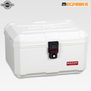 HD100 화이트 튼튼한 재질 특대 탑박스 리어백 헬멧3개 수납 특대형 배달용 피자박스 수납 배달대행통 케이