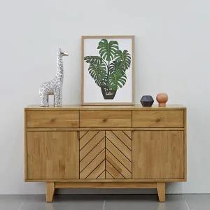 [오크빌]바움원목높은거실장서랍형1200