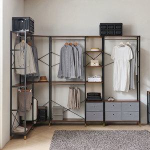 모던하임 W3400 코너형 드레스룸 행거 시스템장