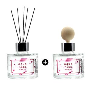 올레비엔 허브타임 디퓨저방향제120ml+120ml_아쿠아키스/차량용n실내용겸용