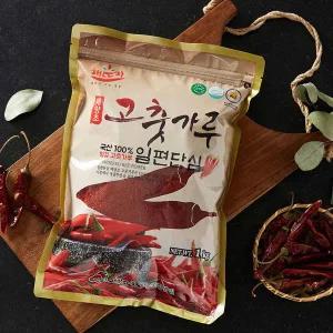 [고추마을]25년 일편단심 국내산 태양초 고춧가루(일반) 1kg x 2