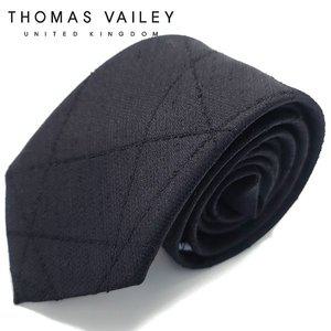 [토마스베일리][THOMAS VAILEY] 토마스베일리 실크넥타이-오블리크 블랙 7.5cm