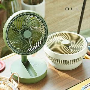 OLLY 올리 접이식 휴대용 무선 미니 소형 탁상용 선풍기 OLFF11 캠핑