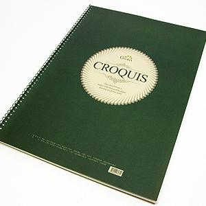 [디노테크] 글로리아 크로키북 16절(좌철) 80g 55매 /크로키/드로잉/스케치/전문가용