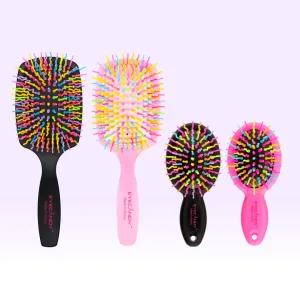 아이캔디 레인보우 볼륨 헤어 패들브러쉬+미니브러쉬 2종 세트