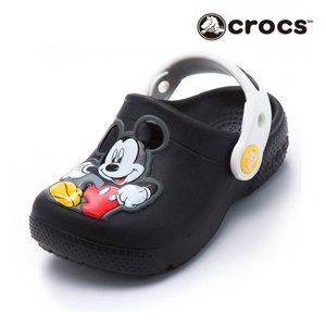 [크록스] 키즈 샌들 펀 랩 미키 클로그 K 블랙 205113-001