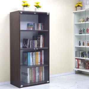 드림퍼니처 드림1200 유리문 깊이30cm 4단 책장 3단 진열장 공간박스 다용도 수납장 피규어 장식장 소품장 틈새장