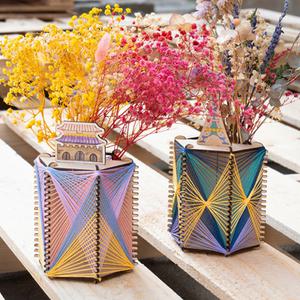 [문구티쳐] 민화샵 입체 스트링아트 초등만들기 (2종) 연필꽂이 다용도꽂이함