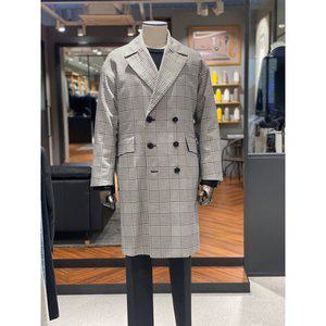 [시흥점][지이크]지이크 가을 캐쥬얼 체크트렌치 코트PBNAH7311