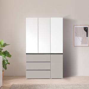 모두 수납 옷장 120cm 서랍+도어옷장