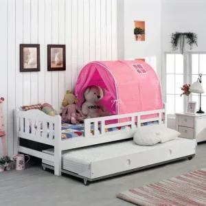 스페이스 워시) 원목 싱글 이단 초등 벙커 학생 어린이 공주 슬라이딩 침대