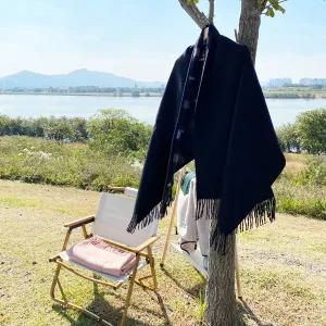 [대구백화점] [소브라노]캠핑 양면체크 주머니 포켓 판초블랑켓(DH-058CP)