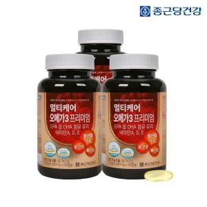 [종근당건강] 멀티케어 오메가3 (9개월분) 비타민A D E EPA DHA 뼈건강 눈영양제 항산화