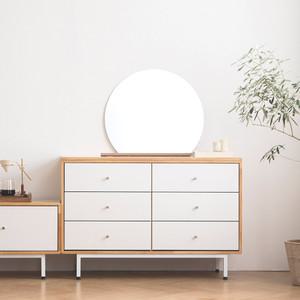 [무료전달] 파로마 헤즈 노프레임 라운드 탁상 화장대거울 중