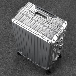 캐리어 여행 기숙사 호텔 리조트 기내용 출장 추천 110524 네트 새로운 알루미늄 프레임 슈트케이스 가죽