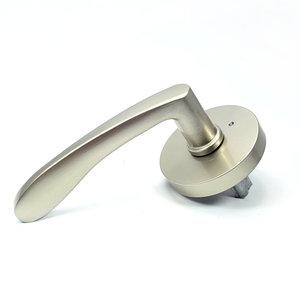 TP147 모닝 그레이 (버튼형) 욕실용 방문손잡이 국산 목문레바 문고리 문손잡이