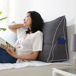 [잔다 코리아]잔다 40수면 삼각등받이쿠션 중형(솜포함)